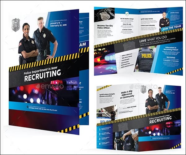 Recruitment Police Print Bundle Brochure