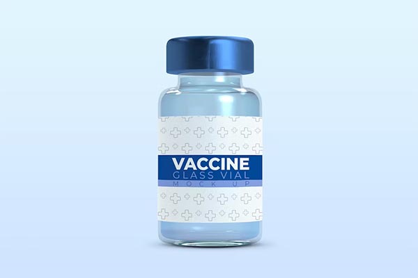 Vaccine Vial Injection Bottle Mockup