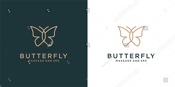Luxury Butterfly Logo Design