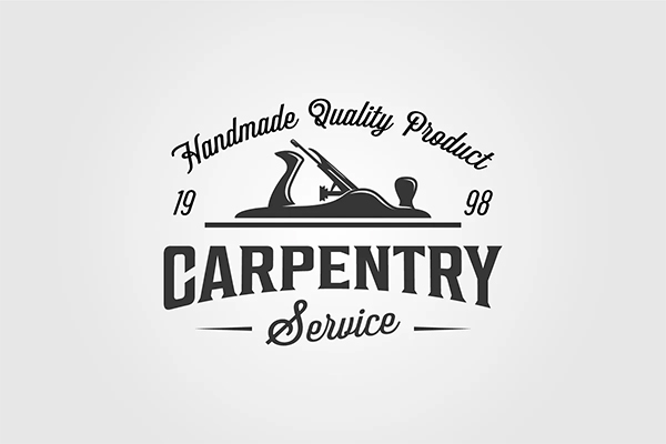Vector Carpentry Wood Plane Logo