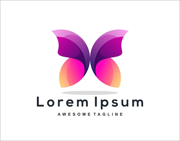 Free PSD Creative Butterfly Logo Design