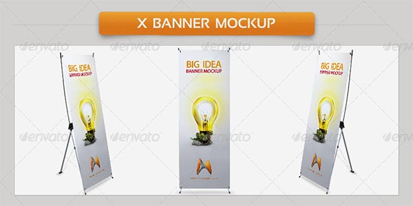 X-Banner Mockup Template