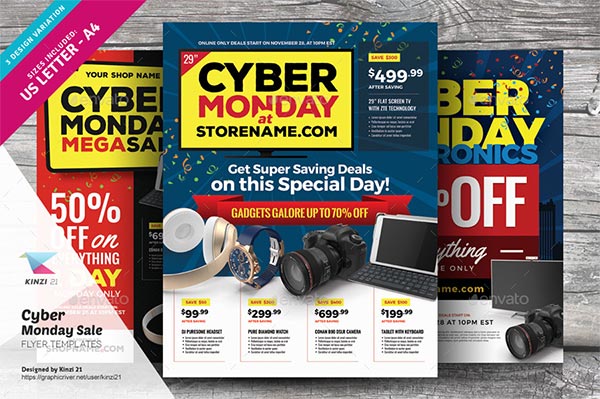 Cyber Monday Sale Flyer Templates