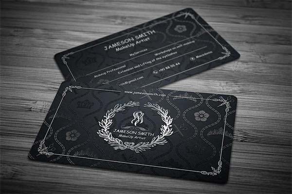 MakeUp Artist Business Card PSD Design MakeUp Artist Business Card PSD Design