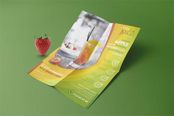 Fruit Juice Shop Flyer Template