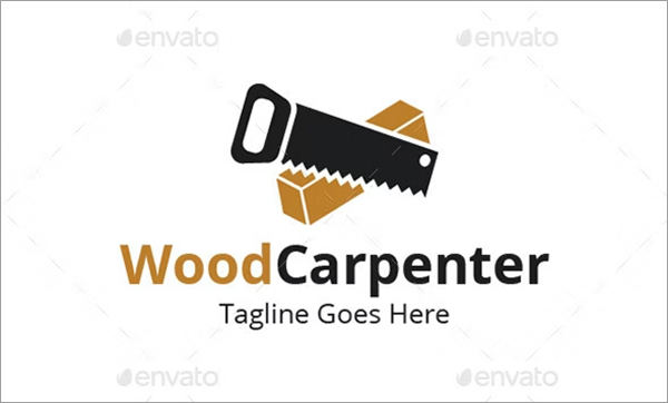 Wood Carpenter Logo Template