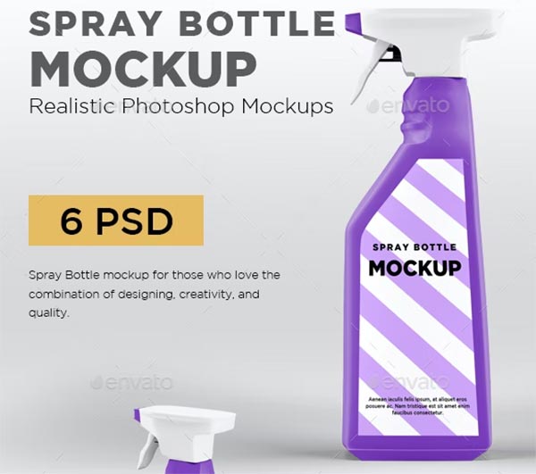 Spray Bottle Mockup Design
