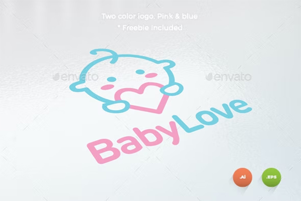 Baby Love Logo Template