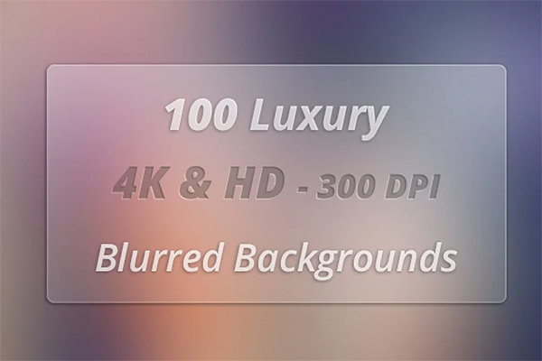 4K & HD Blurred Background Template