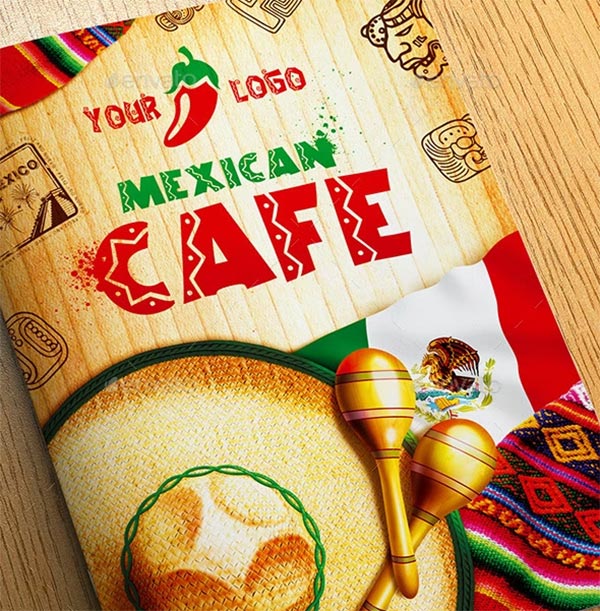 Mexican Menu PSD Flyer Template Mexican Menu PSD Flyer Template