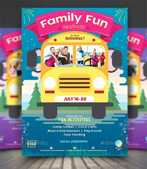 Family Fun Day CMYK Flyer