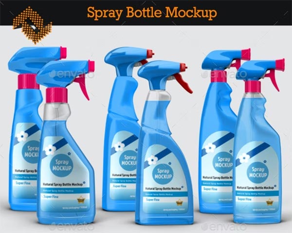 Spray Bottle Mockups