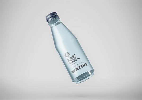 Plastic Water Bottle Mockup