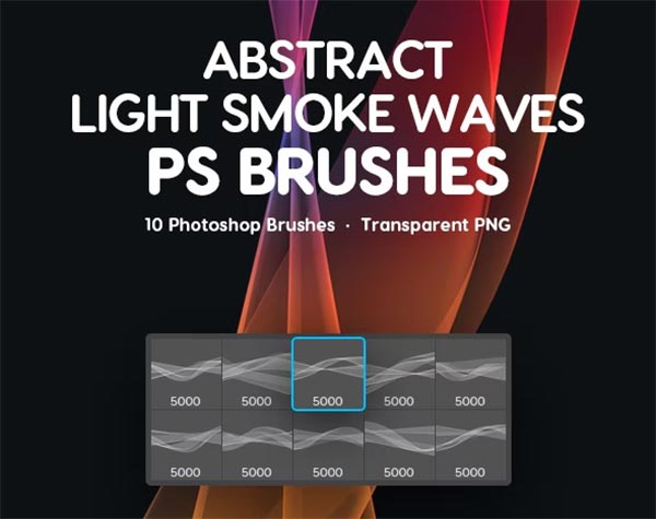 Light Smoke Waves PSD Brushes