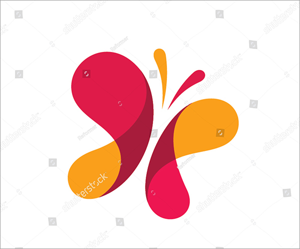 Vector Butterfly Abstract Logo Template