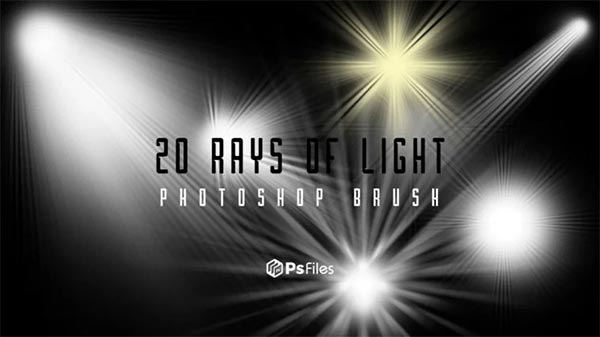 Free Rays Light Effects Brush