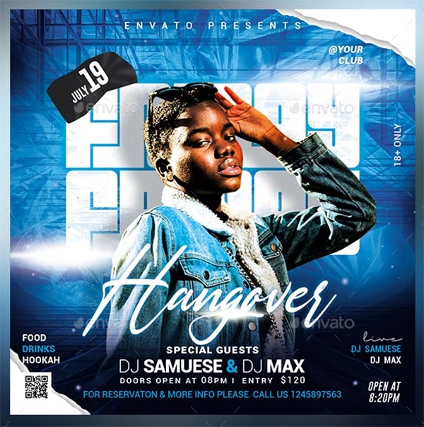 Night Club Celebration Flyer Template