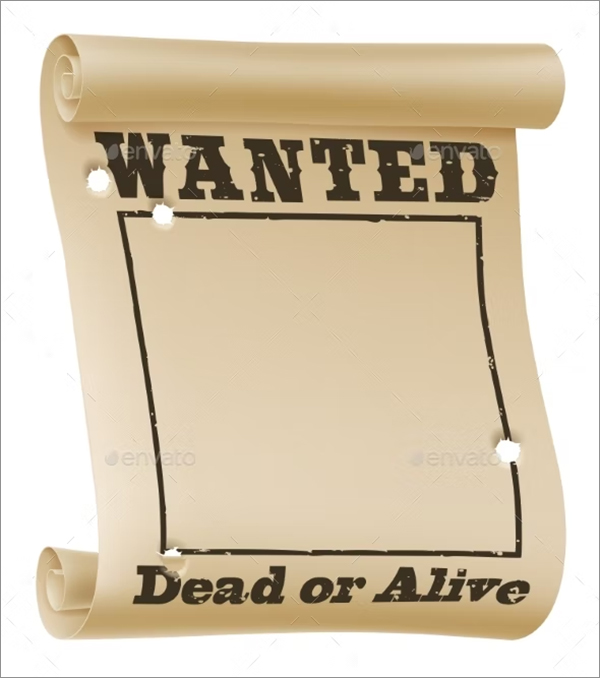 Wanted Poster Background Template