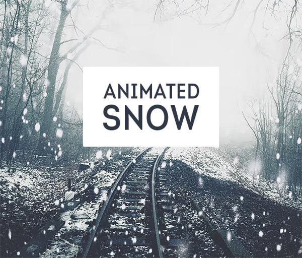 Animated Snow Photoshop Action