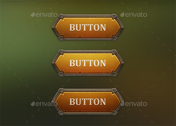 Fantasy Button Design Templates 