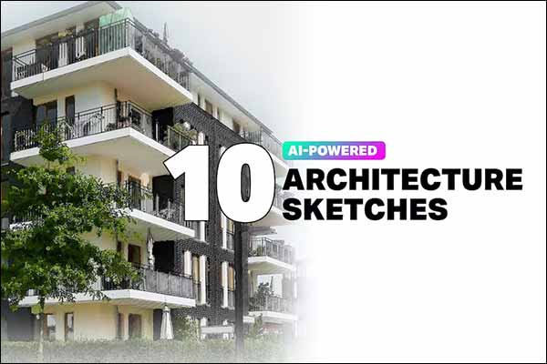 Architecture Sketch Photoshop Actions