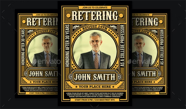 Retirement Invitations Template