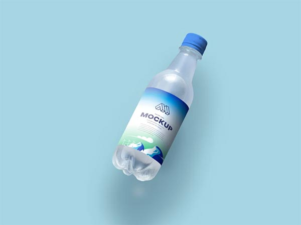 Free Water Bottle PSD Mockup
