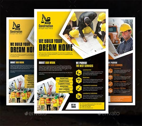 Construction Marketing Flyer Template