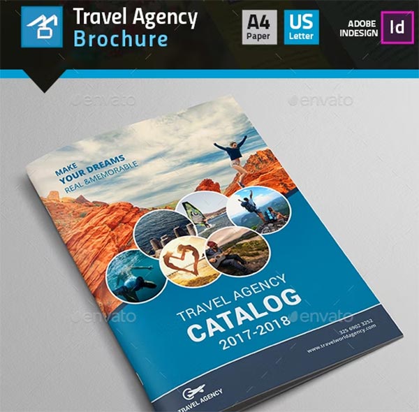 Corporate Travel Agency Brochure & Catalog Template