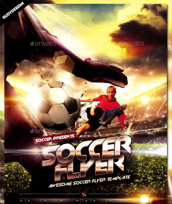 Football Soccer Sports Flyer Template