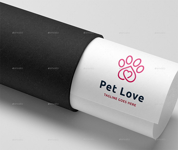 Pet Love Logo Template