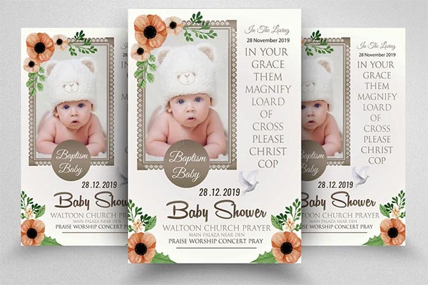 Baby Shower Event Flyer Template