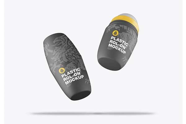 Plastic Matte Roll-On Cosmetic Mockup