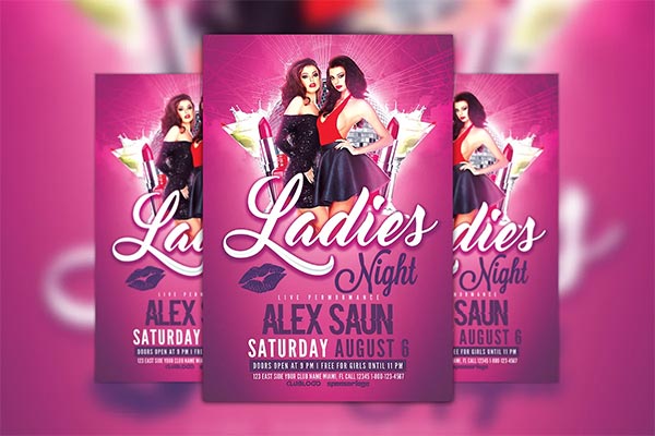 Ladies Night Flyer Template