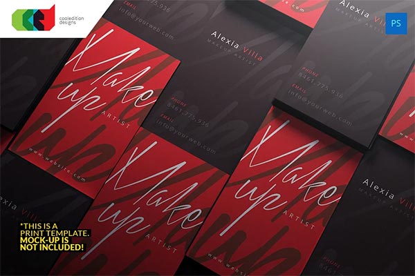 Makeup Artist - Business Card Makeup Artist - Business Card