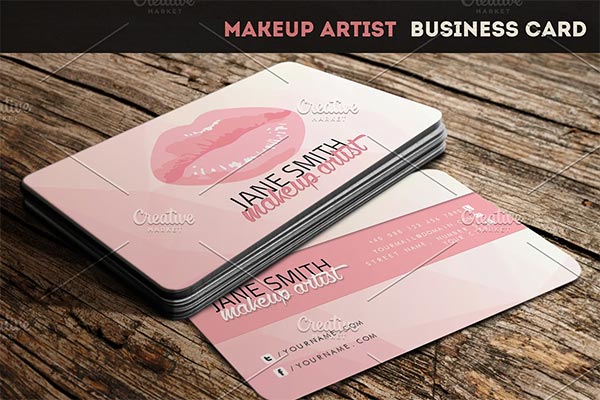 Makeup Artist Business Card Template PSD Makeup Artist Business Card Template PSD