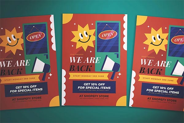 Store Grand Opening Event Flyer Template
