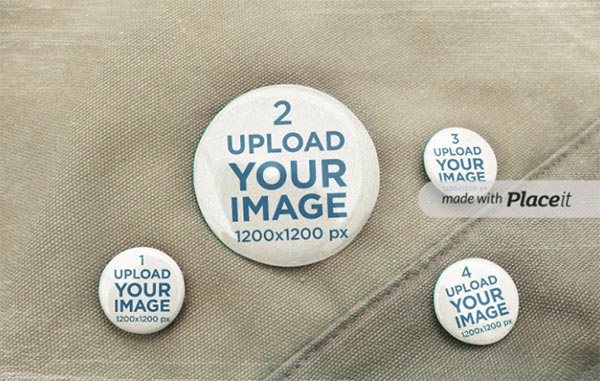 Featuring Four Buttons Mockup