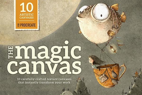 Magic Canvas Procreate Textures Template