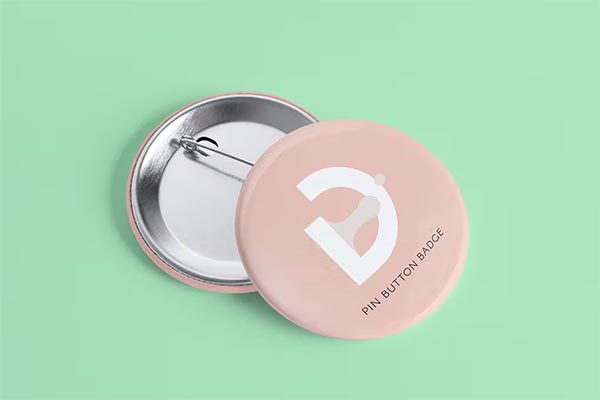 Badge Button Mockup Template