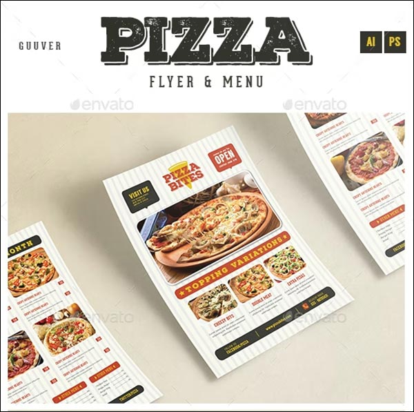 Pizza Restaurant Menu Flyer Design