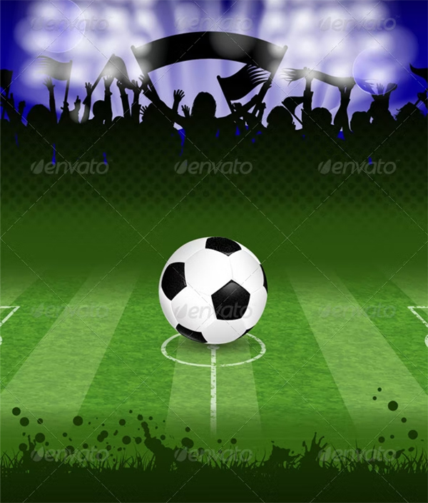 Soccer PSD Poster Design Template