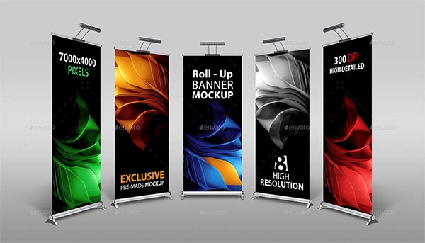 Rollup Banner Mockup Template