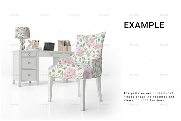 Armchair PSD Mockup Set Armchair PSD Mockup Set