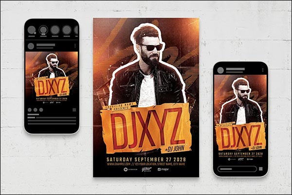 DJ Artist Flyer Template