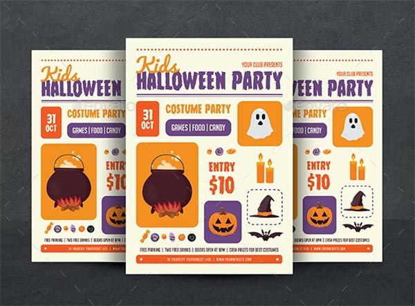 Halloween Kids Flyer Template