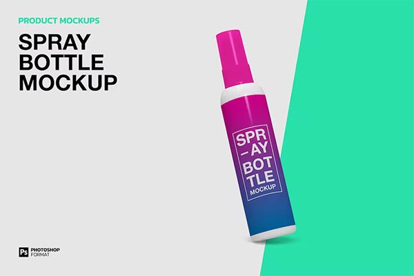 Spray Bottle Print Mockup