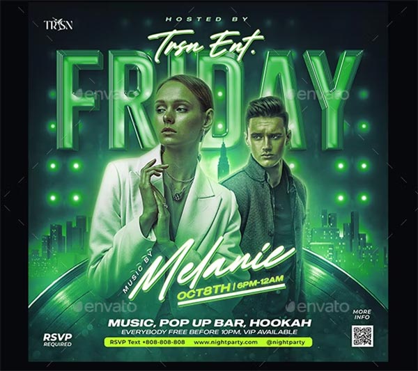 Night Club Flyer Design Templates