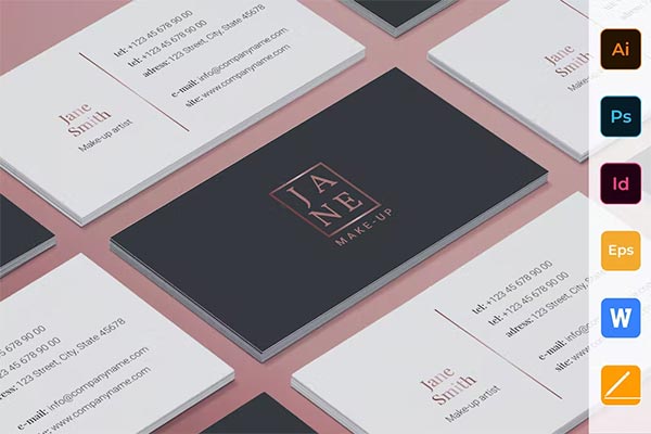 Makeup Artist Business Card Design Makeup Artist Business Card Design