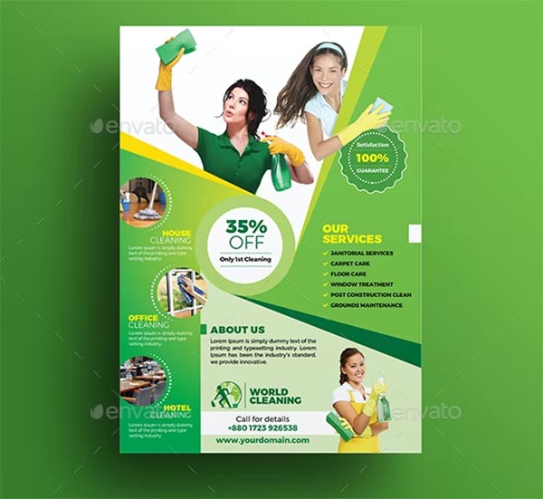 Cleaning Service Flyer Templates